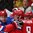 MINSK, BELARUS - MAY 17: Russia's Danis Zaripov #25, Yevgeni Medvedev #82, Alexander Ovechkin #8, Yevgeni Kuznetsov #92 and Viktor Tikhonov #10 celebrate after taking a 3-1 lead over Latvia during preliminary round action at the 2014 IIHF Ice Hockey World Championship. (Photo by Andre Ringuette/HHOF-IIHF Images)

